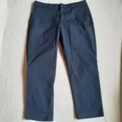 ユニクロ ドライストレッチクロップドパンツ ネイビー系 Lサイズ？