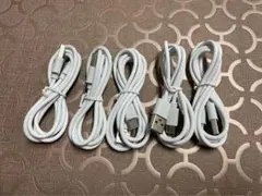 5本★ Android 充電器 ★type-c 充電 ケーブル 白　c