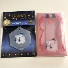 サンリオ　happyくじ　アクリルチャーム　マルチケース　はなまるおばけ