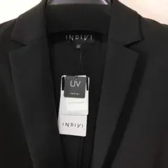 新品　INDIVI ストレッチテーラードジャケット　ブラック　サイズ38 M