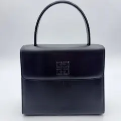 GIVENCHYジバンシー 4Gロゴ レザー ハンドバッグ トップハンドル 黒
