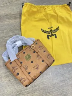 MCM ブラウンレザー トートバッグのサムネイル