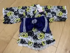 新品未使用 タグ付き 子供 浴衣ドレス 花 ギャル系 (100cm)