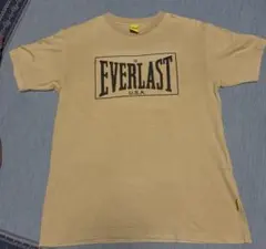 ☆美品☆EVERLAST U.S.A. ロゴプリント Tシャツ ベージュのサムネイル