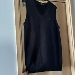 EAST BOY 黒 Vネック スクールベスト