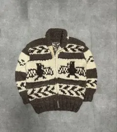 【70's】　カウチンニット　サンダーバード　カナダ製　ヴィンテージ