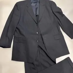 値下　GRES 黒 ストライプ ビジネススーツ