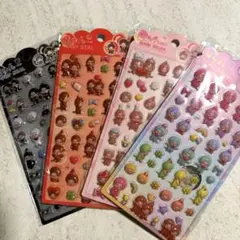 モンチッチ ぷくぷくシール 4枚セット