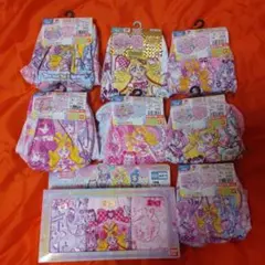 キミとアイドルプリキュア♪の2枚組ショーツ+3世代集合柄＋3枚組ショーツ