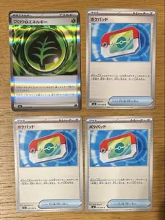 ポケパッド 3枚　と　グロウ草エネルギー