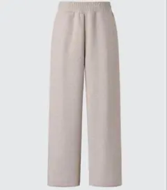 【新品未使用】UNIQLO C スウェットワイドパンツ　ベージュ　Mサイズ