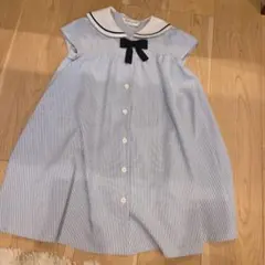 CHOPIN セーラー襟 ストライプ ワンピース 120