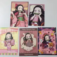 鬼滅の刃 竈門禰豆子 ufotable ポストカード ブロマイド 5枚セット