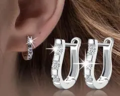 564 シルバー ピアス s925 czダイヤモンド アクセサリー ジュエリー