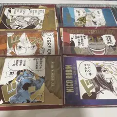 ワンピース 効果音ポストカードコレクション ロー　ロビン　キッド　ジンベエ　ナミ