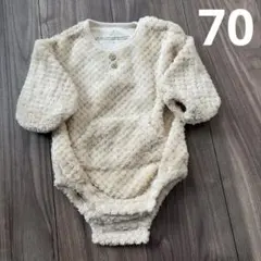 テータテート ロンパース もこもこ ニット ベビー 70 男の子 女の子