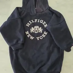 HILFIGER フード付きトレーナー ネイビー