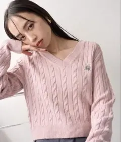 ❤*︎様 snidel ケーブルニットプルオーバー(FREE)