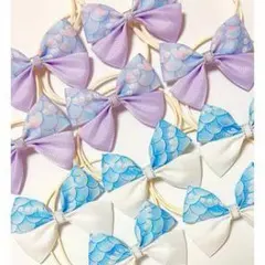 業務用トリミングチョーカー 2色リボン 梅雨 紫陽花 ペットサロン