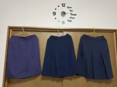 女子 スクールスカート 3点セット まとめ売り