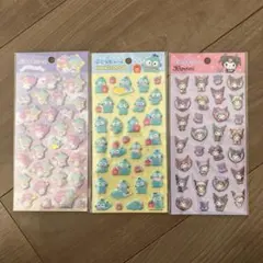 ぷくっとシール サンリオ Sanrio ダイソー キャンドゥ セリア ３枚セット