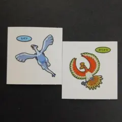 ポケモンパンシール　ポケモンデコキャラシール　ルギア　ホウオウ　伝説