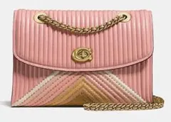 【極希少】COACH パーカー カラーブロック キルティング アンド リベット