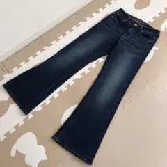 【新品】61サイズ　レディース　フレア　デニム　パンツ　ブルー
