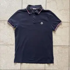 ♯136 MONCLER モンクレールポロシャツトリコロール半袖ワッペンSメンズ ♯136 MONCLER モンクレールポロシャツトリコロール半袖ワッペンS