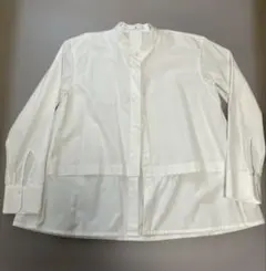 ユニクロ＋jホワイト 長袖シャツ Mサイズ