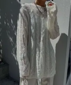 AMERI LOW GAUGE COLOR KNIT TOP