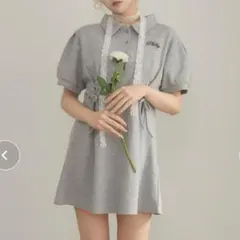 【PHILLY】レースアップポロワンピース WEGO