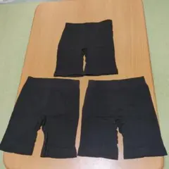 アンダーパワー　ボクサーパンツ前閉じ　3枚セット　ブラック