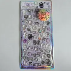 光る　ジュエルプチドロップ　しろくろドロップ