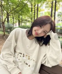 TOMMY JEANS ベージュ スウェット　L