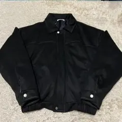 ブルゾン 短丈 ジャケット ブラック