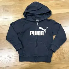 PUMA フルジップパーカー　120 ネイビー