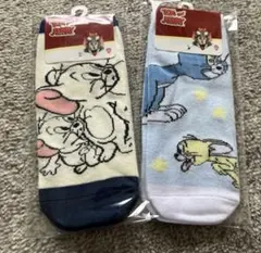 トムとジェリー　靴下 2足セット 20〜24cm