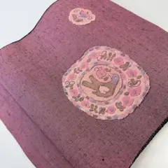 ボ*ゼ様 名古屋帯 可愛い鳥 紬の織出し 八寸 正絹 着物 HO-1725