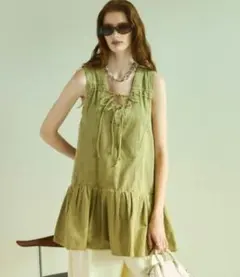 メゾンスペシャル　デニムミニワンピース　Denim Mini Dressのサムネイル
