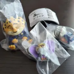 ズートピア　肩ズンFig　3点セット　ガチャガチャ
