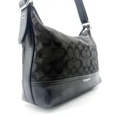 COACH　ハンドバッグ　シグネチャー　ワンショルダー　ホーボー　レザー