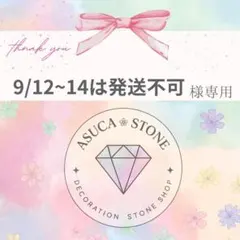 9/12~14は発送不可様