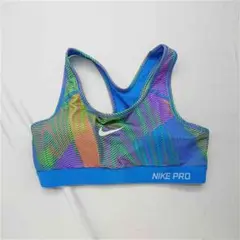★ナイキ PRO DRI-FIT マルチカラー スポーツブラ レディース M
