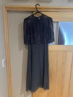 ダークグレー レースドレス