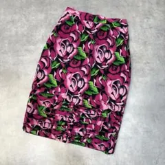 istante シルク100% 薔薇 花柄 スカート イタリア製 ヴィンテージのサムネイル