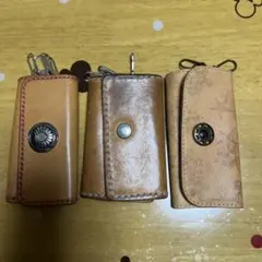 ヌメ革！レザーキーケース！3個セット！