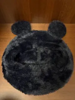 ミッキー ベレー帽 ディズニー 黒 被り物