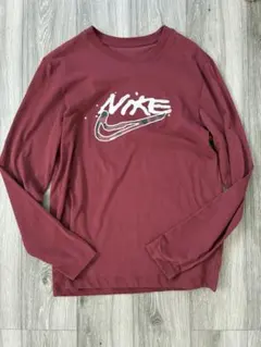 【未使用】NIKE DRI-FIT 長袖カットソー ボルドー L