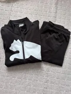 Puma ジャージ上下セット ブラック/ホワイト